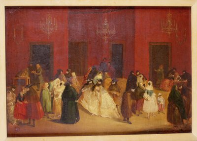 Il Ridotto di Ca Giustiniani, Venice by Pietro Longhi